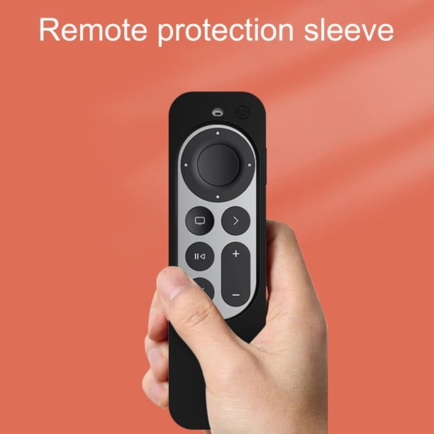 Gwong Electrónica Estuche protector Silicone Silicone A prueba de golpes de control remoto Protector de la cubierta de la funda para Apple TV 4K 2021