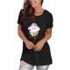 thumbnail image 4 of Moda mujer Casual Pascua camiseta impresa cuello redondo manga corta pulóver Tops blusa Fridja  bn6812, 4 of 8
