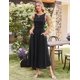 thumbnail image 5 of Vestido de verano GRACE KARIN 2025 sin mangas, fruncido y fluido con bolsillo, 5 of 6