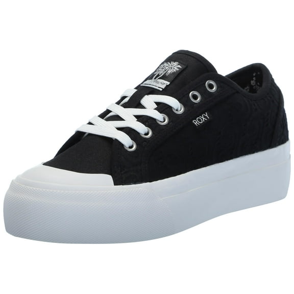 Roxy Women's Cruizer Platform Oxford Sneakers Black/White Size 8