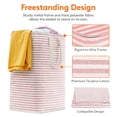 thumbnail image 2 of Cesto de ropa Lifewit, grande, plegable, 80 L, impermeable, rosa, 2 of 9