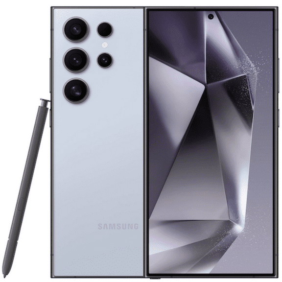 Restored Samsung Galaxy S24 Ultra Unlocked 512GB Titanium Blue Excellent Condition (Refurbished)