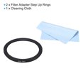 thumbnail image 3 of Unique Bargains 67mm-58mm Metal Step Down Ring with Cleaning Cloth, 2 Pack Camera Lens Filter Aluminum Adapter Ring, 3 of 6