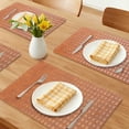 thumbnail image 2 of Unique Bargains Set of 6 Leather Placemats for Kitchen Dining Table Light Brown, 2 of 6
