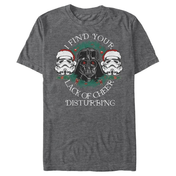 Men's Star Wars: A New Hope Christmas I Find Your Lack of Cheer Disturbing  Graphic T-Shirt