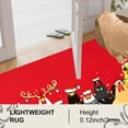 thumbnail image 3 of JML Outdoor Mat Non Slip Doormat 20"x32" Front Door Mat Outside Absorbent Rubber Mat Entryway Rug Floor Mat,Red Farm Chicken & Christmas, 3 of 8