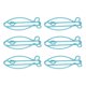 thumbnail image 5 of Clips de Papel Con forma, 100 PCS Clips de Papel de Electroplatacia forma de Pescado para documento, 5 of 7