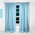 thumbnail image 2 of Designart 'Abstract Retro Pattern Design' Mid-Century Modern Curtain Panel, 2 of 5