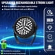 thumbnail image 3 of Luces estroboscópicas Telbum, LED RGB inalámbricas recargables, 10 W, paquete de 2, 3 of 6