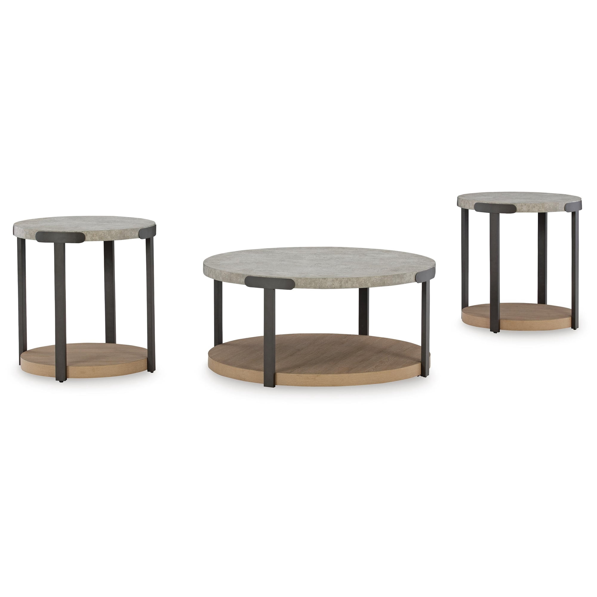 Signature Design By Ashley Darthurst Occasional Table Set in Light Brown (Set of 3)