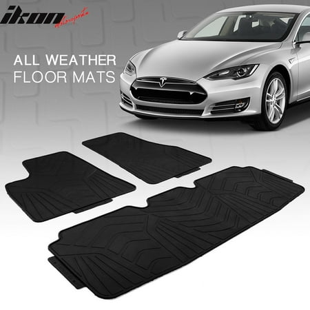 Compatible With 12 19 Tesla Model S Latex All Weather Floor