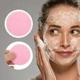thumbnail image 2 of Unique Bargains 10 Pcs Compressed Facial Sponge Convenient Round Reusable Cleansing Puff Dark Pink, 2 of 5