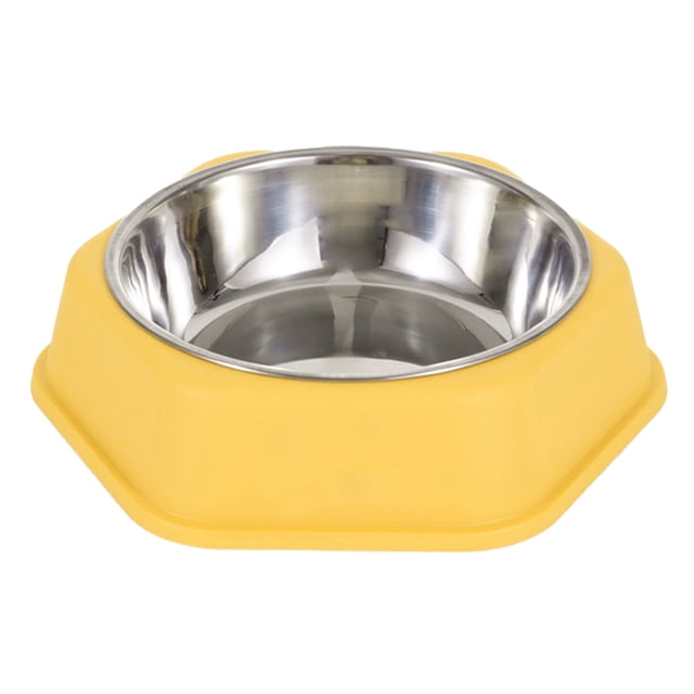 Suministros para mascotas de acero inoxidable para perros pequeños y medianos, cuenco individual antivuelco para perros y gatos MFZFUKR CPB-DE-SSW2418-4