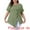 Grass Green, variant on Women Plus Size Asymmetrical Hem Round Neck Short Sleeve Twist Knot Top 1X Green