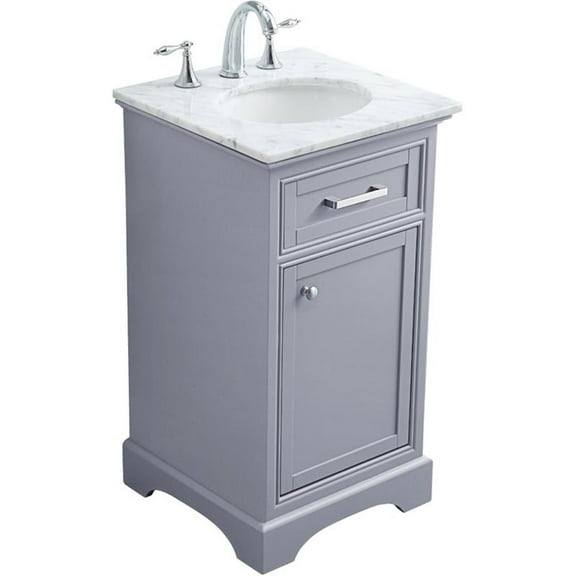 19 in. Single Bathroom Vanity set in light grey