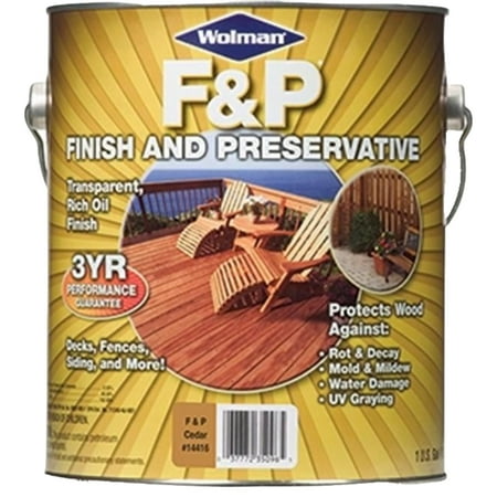 Zinsser & 1441-6 Premium Wood Finish & Preservative, Natural Tone, 1-Gal. - Quantity 4