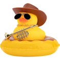thumbnail image 1 of Car Duck Ornament Dashboard Decorations for Car Rubber Duck Accessories with Hat Necklace Swim Ring Musical Instruments I, 1 of 6