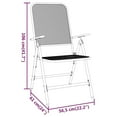 thumbnail image 2 of vidaXL Folding Patio Chairs 4 pcs Expanded Metal Mesh Anthracite, 2 of 18