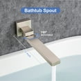 thumbnail image 6 of Rainlex One-Handle 1-Spray Setting Brushed Nickel Bathtub Shower Faucet, 6 of 11