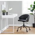thumbnail image 3 of Claire Task Chair, Home Office Chair with Wheels, Gold Office Chair, Office Chair with Wheels, Computer Chair, Home Office Desk Chair Comfy, Contemporary Desk Chair (Black), 3 of 6