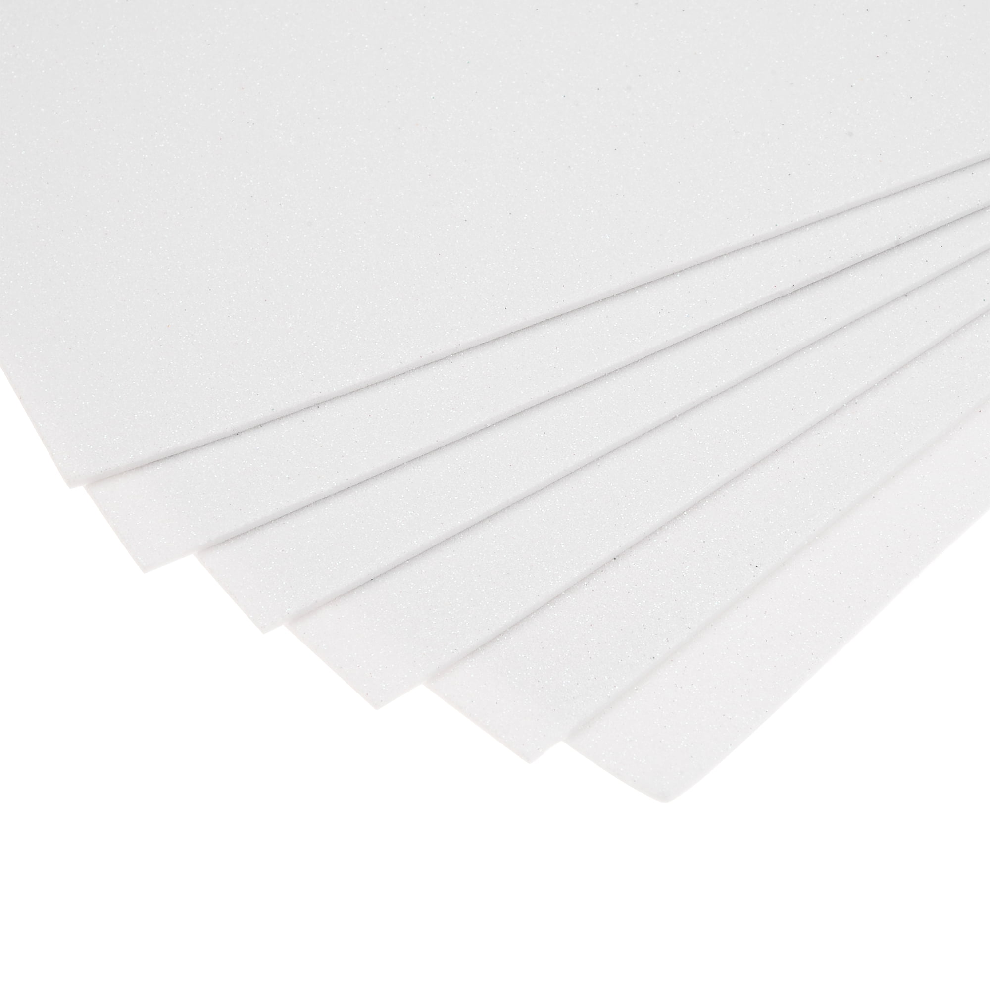 Uxcell White Shiny EVA Foam Sheets 23.6x15.7in 1.3mm Thick for Crafts DIY 6 Pcs