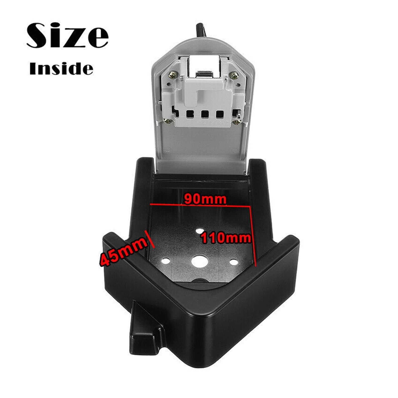 4 Digit Safe , Keys Lock Storage Box Wall Mount Holder Combination Case Organizer Double Insurance For Home Hotel School Universal ,Prevent Theft