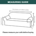 thumbnail image 7 of H.VERSAILTEX Premium Jacquard Stretch Sofa Cover with Waterproof Seat & Elastic Bottom Protection for Kids,Pets 1-Piece Furniture Protector Slipcover(Sofa,Ivory), 7 of 7