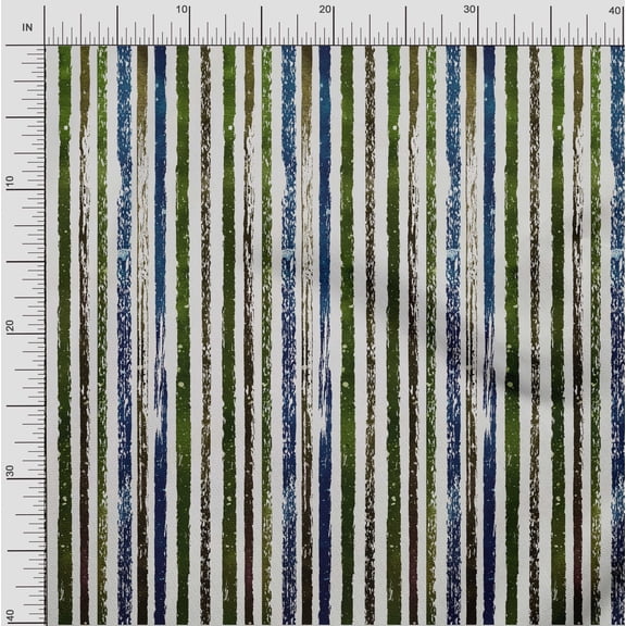 oneOone Georgette Viscose Fabric Stripe Panel Fabric Prints By Yard 42 Inch Wide