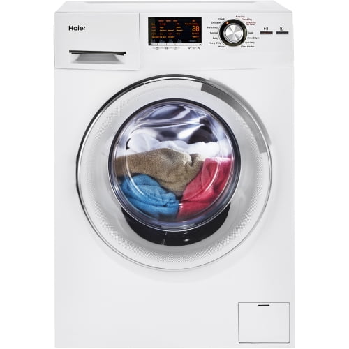 Haier 24 2 0 Cubic Foot Front Load Washer Dryer Combo Hlc1700axw 7 Mode S Front Loading 2 Ft Washer Capacity 1200 Rpm Rpm White Walmart Com
