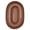 Sangria, variant on Rhody Rug Mayflower MF43 Sangria 2 x 6 Oval Runner - Braided Area Rug, Home Decor, Floor Mat or Bedroom Rug - Easy Care, Ideal for High Traffic Areas in Hallway and Living Room - Made in USA
