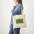 thumbnail image 3 of CafePress - 1970 Botswana Giraffe Christmas Postage Stamp Tote - Unisex Canvas Tote Bag, Beige, 1-Piece, 3 of 6