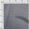 thumbnail image 1 of oneOone Cotton Poplin Medium Gray Fabric Robot Cartoon Craft Projects Decor Fabric Printed By The Yard 42 Inch Wide, 1 of 4