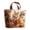 B Beige L, variant on Quilted Tote Bags for Women Vintage Cat Themed Handbags Large Capacity Shoulder Bag for Shopping Travel