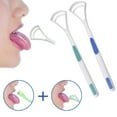 thumbnail image 1 of RYRDWP Handle Scraper Tongue Cleaners Bad Good 2pcs, 1 of 8