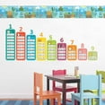 thumbnail image 2 of Dundee Deco Prepasted Wallpaper Border - Kids Blue, Green, Yellow Frogs, Turtles, 15 ft x 6 in, 2 of 5