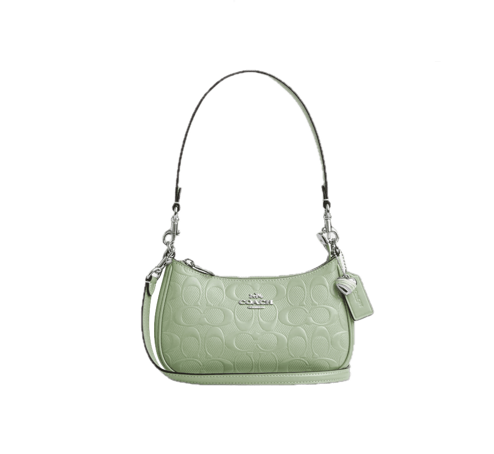 COACH ミニバッグ Coach C7227 Mini Pepper Crossbody In Signature Canvas In Light