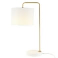 thumbnail image 2 of SAFAVIEH Felton 21 in. Art Deco Table Lamp with USB Port, Gold/White, 2 of 8