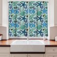 thumbnail image 2 of Ambesonne Starfish Kitchen Curtains, Tropical Shells, 55"x45", Multicolor, 2 of 3