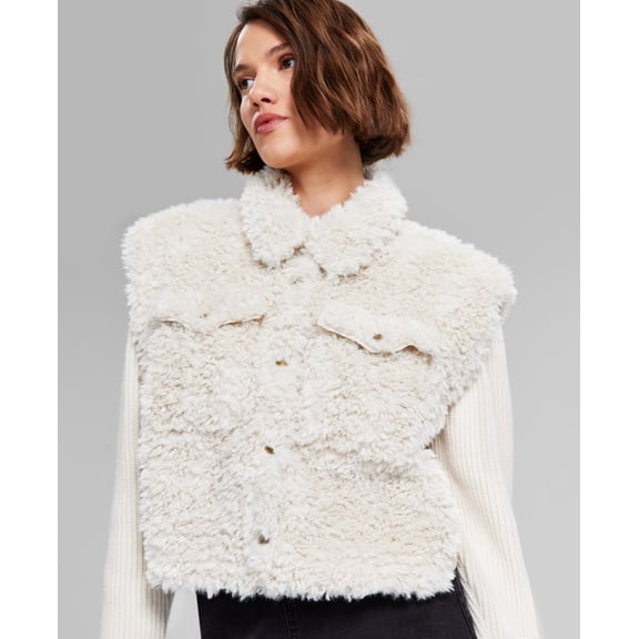 And Now This PALOMINO Women's Mixed-Media Long-Sleeve Jacket, US X-Small