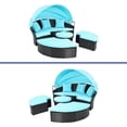thumbnail image 3 of ModFusion Outdoor Furniture Round Daybed Set with Retractable Canopy, Clamshell Wicker Sunbed Sectional Seat, Black Rattan & Turquoise Cushion, 3 of 9
