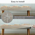 thumbnail image 4 of Jiueut Beach Starfish Shell Print Dining Bench Cover, Stain Resistant Chair Seat Protector Cover Dustproof Rectangle Bench Cushion Home Decor Accessorie for Dining Room Living Room Kitchen, 4 of 7