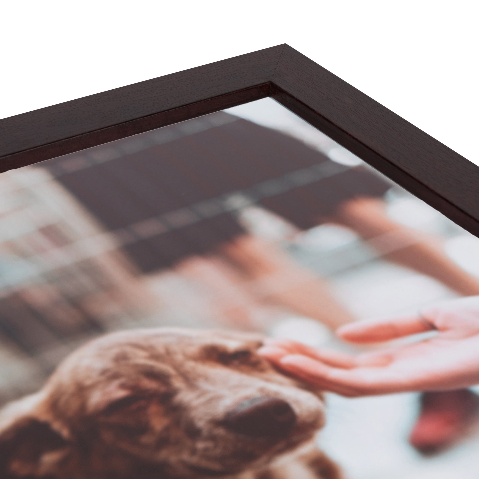 ArtToFrames 10x12 inch Mahogany Picture Frame, Brown MDF Poster Frame (3978)