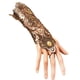 thumbnail image 1 of 2 pulseras clásicas de encaje con guantes para mujer y niña, elegantes pulseras de encaje con anillo (doradas), 1 of 7