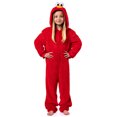 thumbnail image 2 of Sesame Street Unisex Kids' Character Hooded Union Suit Kigurumi Fleece Pajama - Cookie Monster Elmo Big Bird Oscar Grover, 2 of 7