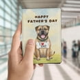 thumbnail image 4 of Cute Bullmastiff Loves Dad Happy Father's Day Travel Passport Wallet Dog Lover PU Leather Passport Holder Cover - 12008, 4 of 5