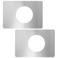 thumbnail image 1 of KAKOWELY kit d'Installation de Porte 2 Pcs Plaque de Réparation de Serrure de Porte en Acier Inoxydable kit d'Installation de Serrure de Plaque de Renforcement de Serrure de Disque de Réparation de Serrure de Porte en Bois, 1 of 5