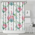 thumbnail image 2 of Waterproof Pioneer Shower Curtain 84x72 Inch Polyester Unique Colorful Floral Shower Curtain for Bathroom Hotel Home Decor with 12 Plastic Hooks, 2 of 5