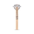 thumbnail image 3 of IGI Certified Lab Grown Diamond Engagement Ring | Center 7MM Cushion Cut Halo Solitaire Anniversary Wedding Rings For Women In 18K Solid Rose Gold | F-G, VS-SI Quality (2.10 Ctw) Ring Size-4.5, 3 of 7