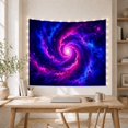 thumbnail image 5 of Cosmic Nebula Spiral Against a Starry Deep Blue Background Majestic Celestial for Space Enthusiasts, Celestial Art Print Christmas Gift Tapestry Wall Hanging for Bedroom and Living Room, 5 of 7