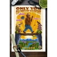 thumbnail image 2 of Oregon, Smokey Bear and Friends, Only You, Mid-Century Inspired, Officially Licensed (9x12 Wall Art Print, Home Decor), 2 of 3